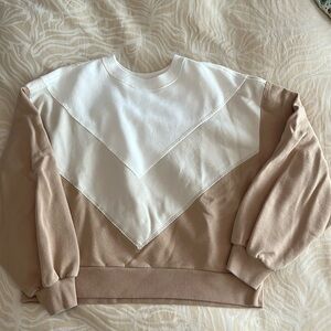 Abercrombie & Fitch Soft A&F Collection color block sweatshirt